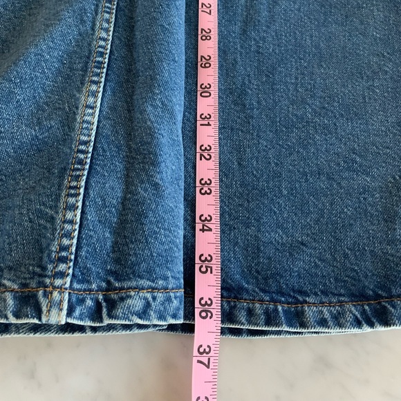 Zara denim skirt with drop waist and flared hem midi length size XS - Picture 9 of 10